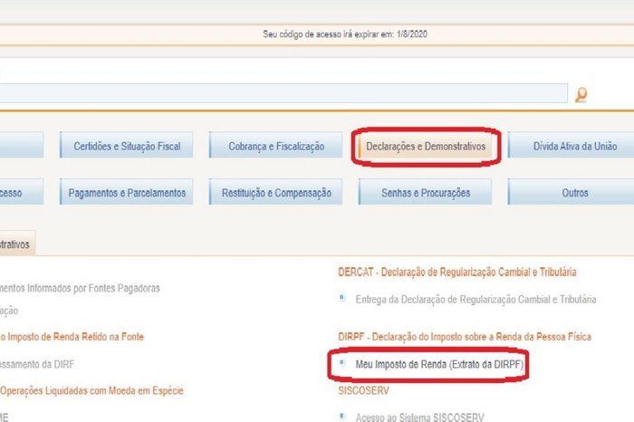 Reprodução / Receita Federal