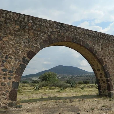 Aqueduto do Padre Tembleque, em Zempoala, Hidalgo, México. Outubro de 2019.<!-- NICAID(14494321) -->