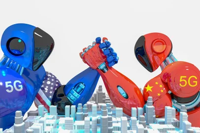  Luta pela conexão 5g entre China e Estados Unidos. Foto:   Bunpoht   /   stock.adobe.comFonte: 241947720<!-- NICAID(14508097) -->
