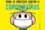 Cartilha Turma da Mônica sobre como usar máscara durante a pandemia de coronavírus