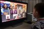 Crianças e suas famílias puderam interagir em videochamada<!-- NICAID(14515194) -->