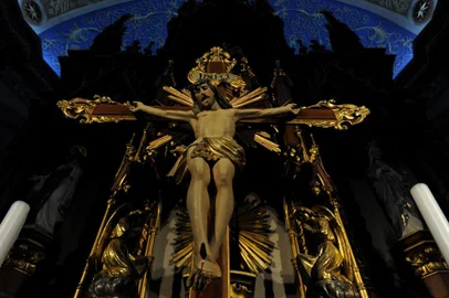 CAXIAS DO SUL, RS, BRASIL, 05/06/2020 - Por conta da pandemia do coronavírus, a tradicional missa de Corpus Christi realizada na Catedral Diocesana será transmitida pelas redes sociais da igreja. (Marcelo Casagrande/Agência RBS)<!-- NICAID(14516252) -->