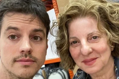 Fernando Grostein e a mãe, Marta. Irmão e mãe de Luciano Huck<!-- NICAID(14524513) -->