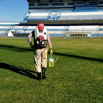 O Esportivo realizou um processo de sanitização nas dependências do estádio Montanha dos Vinhedos. A ação higienizou todos os espaços do complexo esportivo.<!-- NICAID(14529406) -->