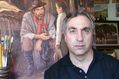 Pintor e professor de arte caxiense Vasco Machado conta como enfrenta a falta de trabalho e renda durante a pandemia.<!-- NICAID(14531777) -->