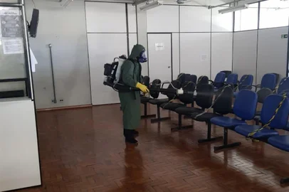 Unidades de saúde de Caxias passam por desinfecção<!-- NICAID(14538223) -->