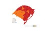 Mapa preliminar aponta 75% do RS em bandeira vermelha e nenhuma região com melhora