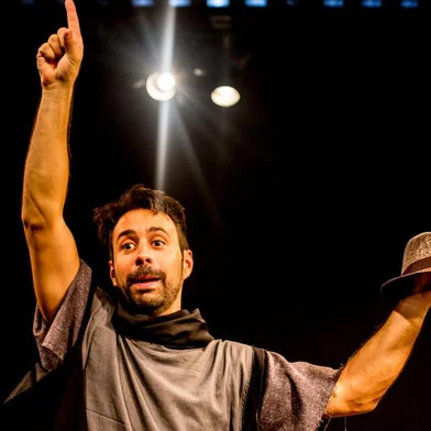 Divulgação da peça Hamlet Cancelado, com Vinicius Piedade<!-- NICAID(14148508) -->