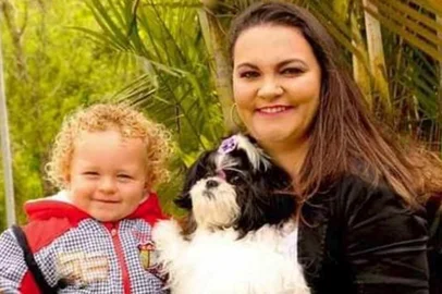 Daniela Weizemann e o filho Vitor Bergham moravam em Lajeado