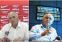 Marcelo Medeiros e Romildo Bolzan: a bola voltará a rolar em Porto Alegre