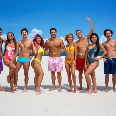 Elenco da sexta temporada do reality De Férias com o Ex Brasil, na MTV <!-- NICAID(14490323) -->