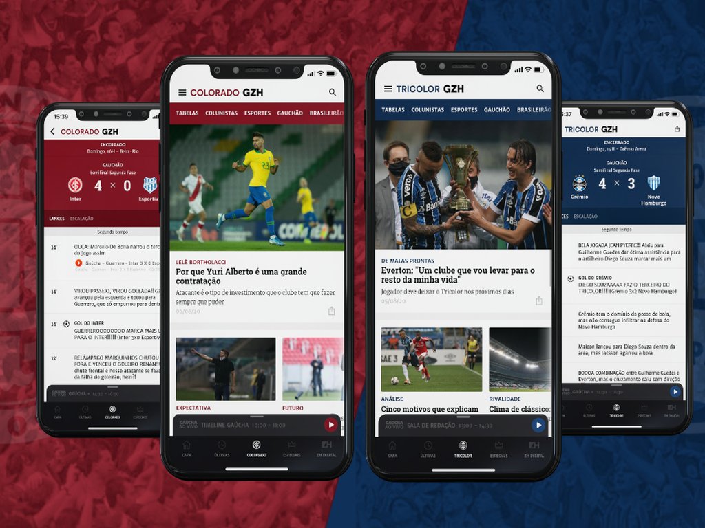Gaúcha disponibiliza novo aplicativo de futebol para smartphones e