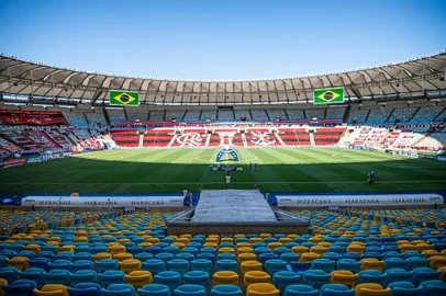 Maracanã preparado para jogo do Flamengo