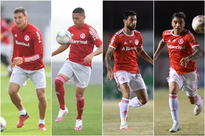 Na foto, da esquerda para a direita: Musto, Marcos Guilherme, Boschilia e Saravia