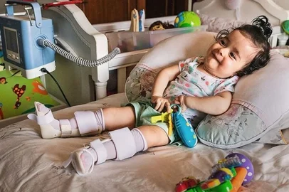 Júlia está com um ano e cinco meses