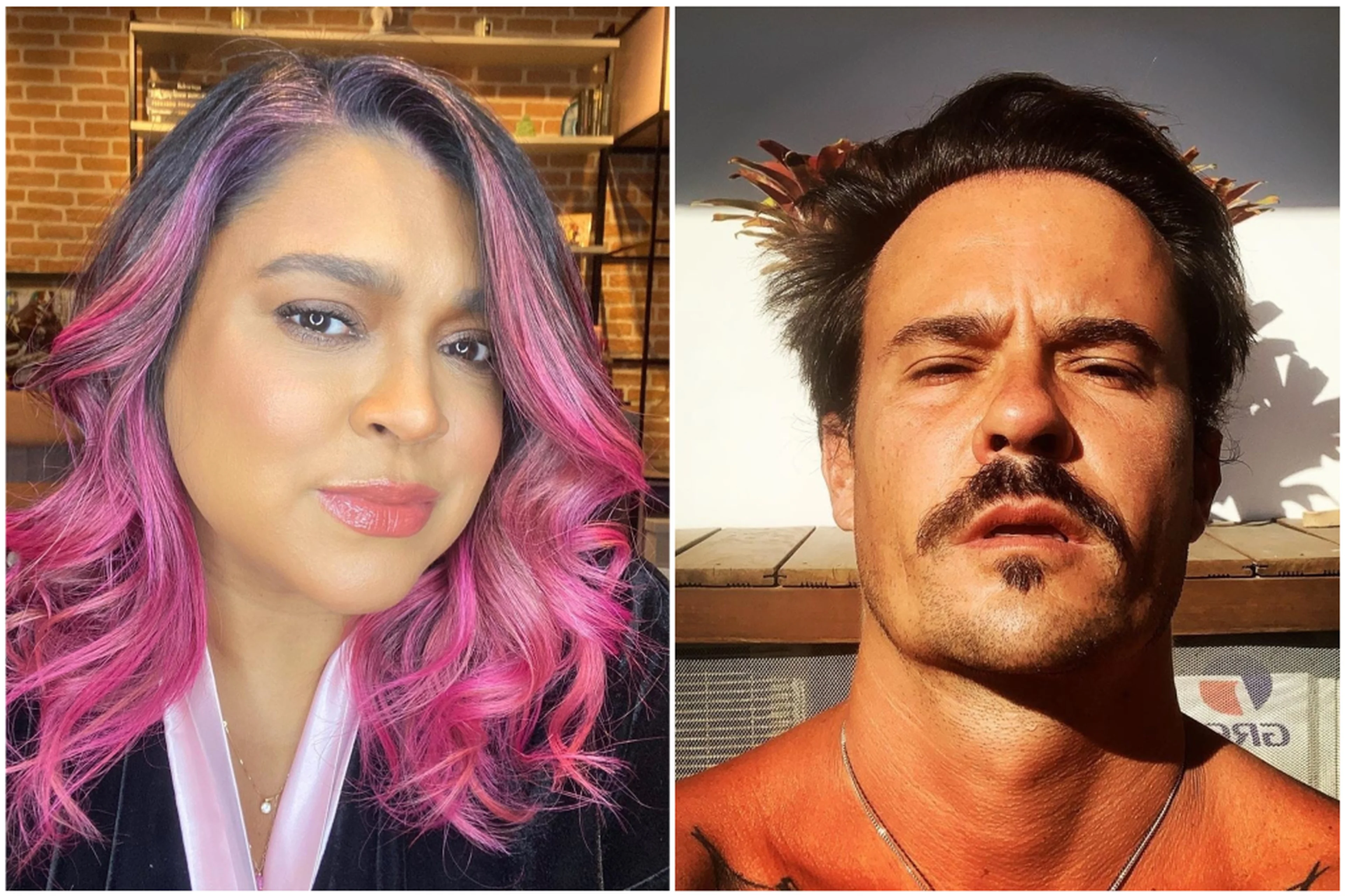 Montagem sobre fotos dos perfis do Instagram @pretagil e @vilhenap/Divulgação