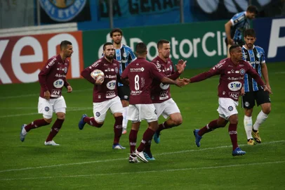  PORTO ALEGRE, RS, BRASIL, 30/08/2020- Grêmio x Caxias: confronto ocorre na Arena. Segundo jogo da final do gauchão 2020. Foto: Jefferson Botega/Agencia RBSIndexador: Jeff Botega<!-- NICAID(14580359) -->