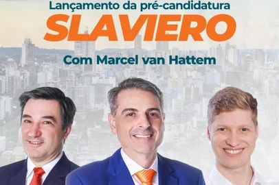 Lançamento da pré-candidatura a prefeito de Marcelo Slaviero pelo Novo, com o deputado Marcel van Hattem<!-- NICAID(14577939) -->