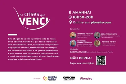Série As crises que venci terá dois eventos virtuais<!-- NICAID(14582304) -->