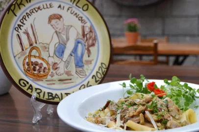 Receita Pappardelle ai Funghi oferece Prato da Boa Lembrança aos clientes do Primo Camilo.<!-- NICAID(14586298) -->