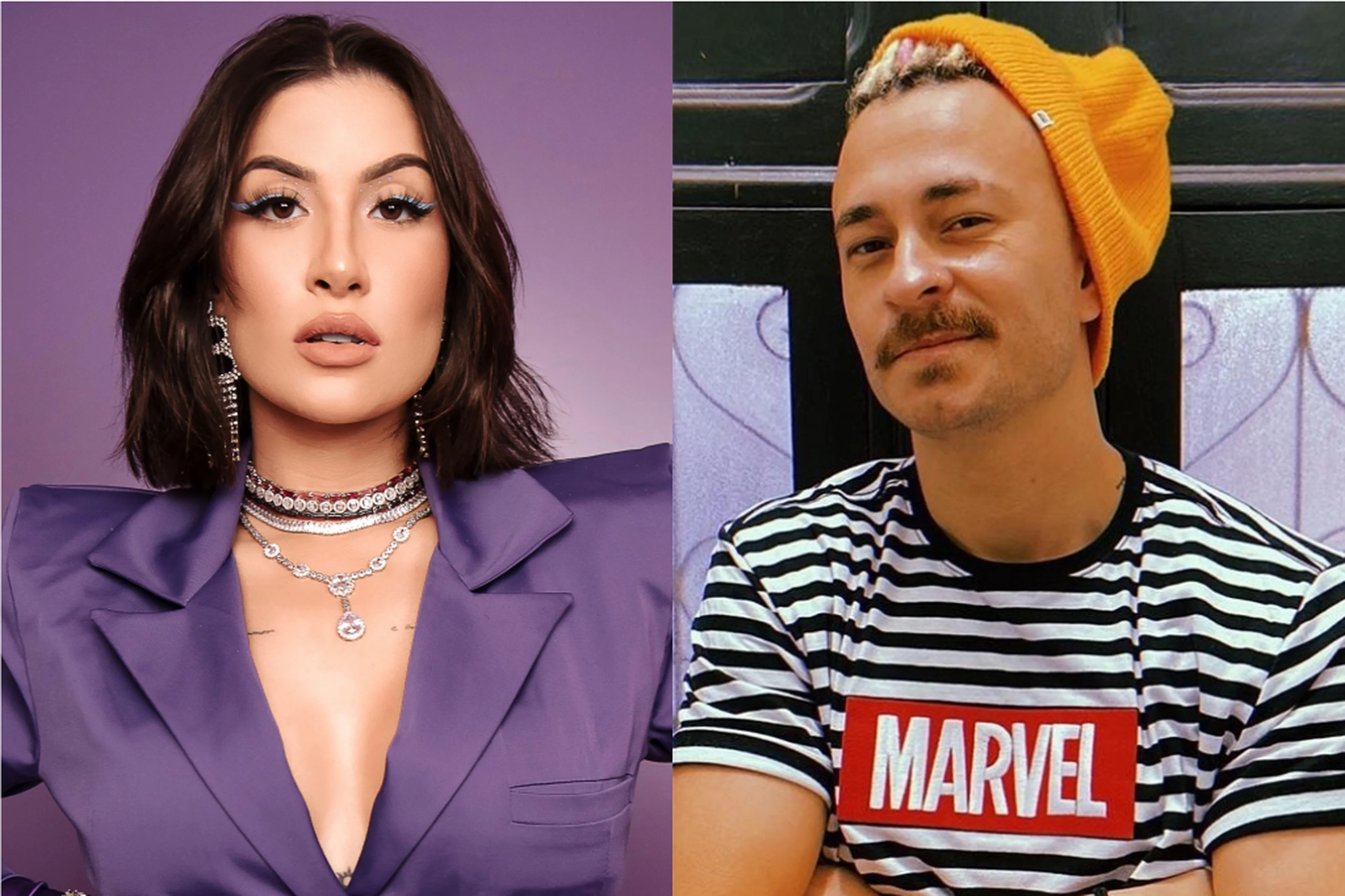 Montagem sobre fotos dos perfis de Instagram @bianca @fred/Divulgação