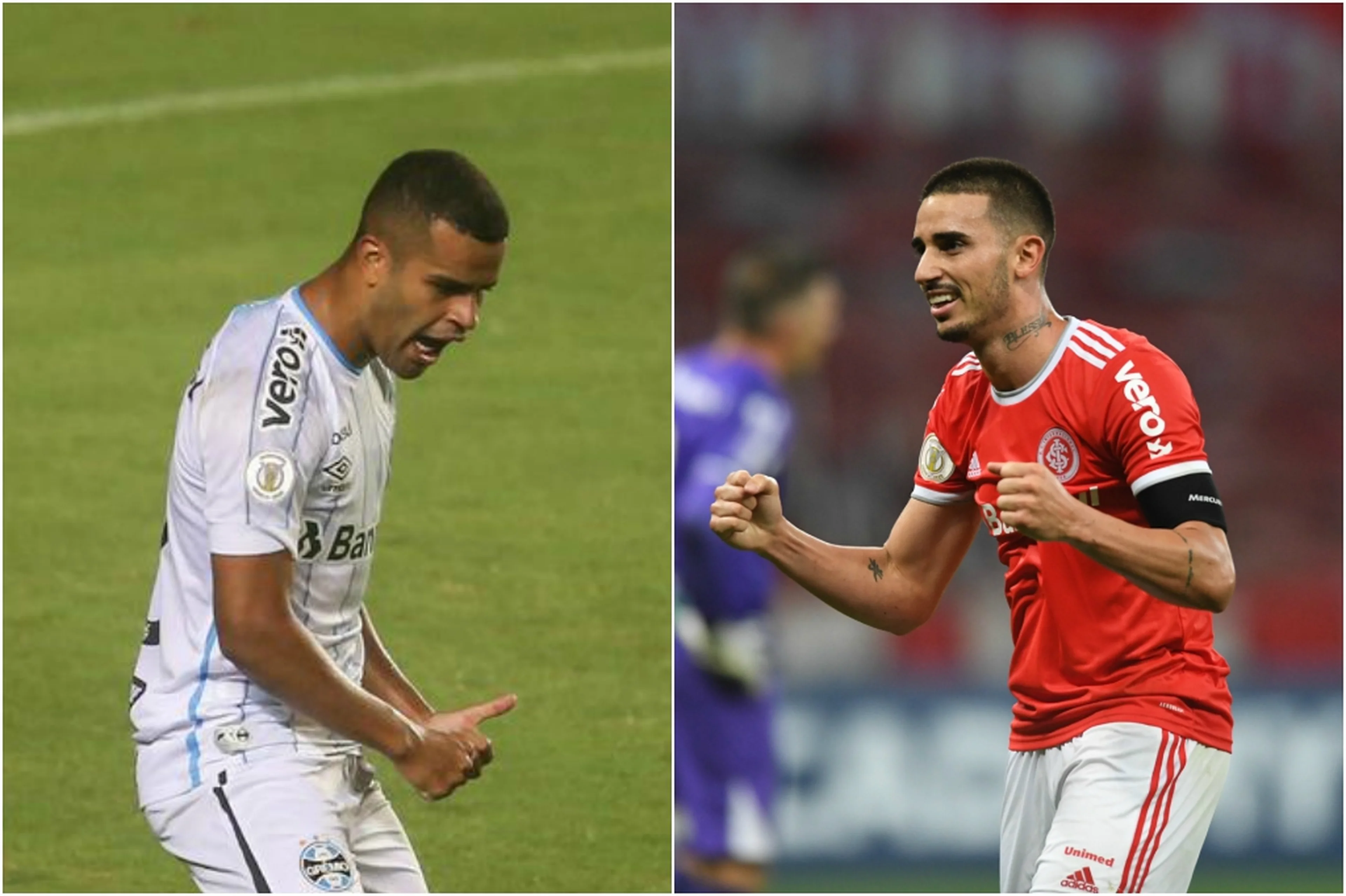 Montagem com fotos de Tiago Caldas e Ricardo Duarte/Fotoarena-Estadão Conteúdo e Inter Divulgação