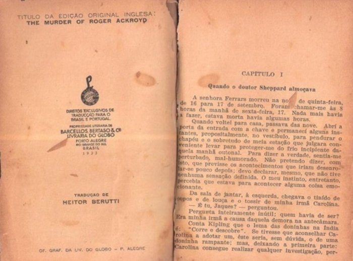 Reprodução / Livraria do Globo