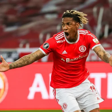  Porto Alegre, BRASIL - 16/09/2020- Copa CONMEBOL Libertadores 2020 - Internacional (BRA) Vs América de Cali - Estadio Beira-Rio Photo by : Staff images /CONMEBOL. Gol de Abel HernandezIndexador: Pedro H. Tesch<!-- NICAID(14593880) -->
