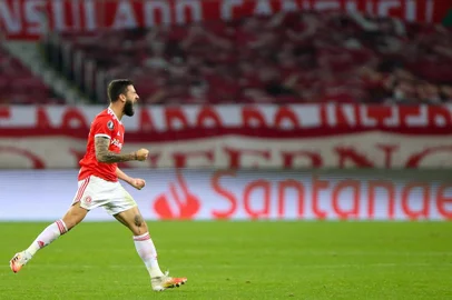  Porto Alegre, BRASIL - 16/09/2020- Copa CONMEBOL Libertadores 2020 - Internacional (BRA) Vs América de Cali - Gabriel Boschilia de Internacional celebra su gol ante America de Cali en el Estadio Beira Rio Photo by : Staff Images /CONMEBOLLocal: CanoasIndexador: Jeferson GuarezeFotógrafo: Fotografo<!-- NICAID(14594179) -->