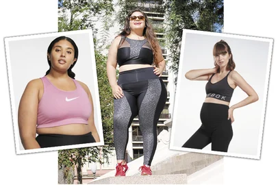 moda fitness, plus size, gestante