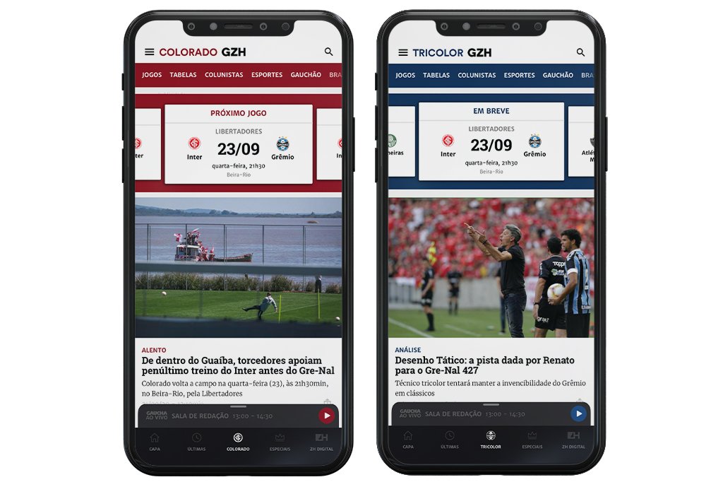 Gaúcha disponibiliza novo aplicativo de futebol para smartphones e