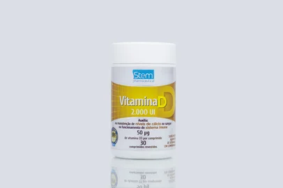 Vitamina D 2.000 UISuplemento alimentar de vitamina D em comprimidos