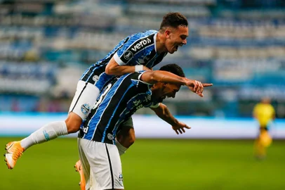  Porto Alegre, BRASIL - 29/09/2020- Copa CONMEBOL Libertadores 2020 - Grêmio (BRA)  Vs Univ. Católica (CHI)  - Arena do Grêmio -  Photo by : Staff images /CONMEBOLLocal: CanoasIndexador: Jeferson GuarezeFotógrafo: Fotografo<!-- NICAID(14604904) -->