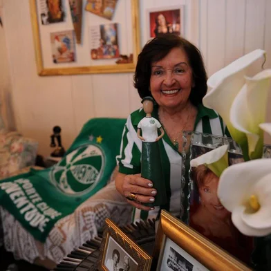  CAXIAS DO SUL, RS, BRASIL, 06/10/2020 - Edith Corso é torcedora do Juventude. fotos para o especial elas e o esporte. (Marcelo Casagrande/Agência RBS)<!-- NICAID(14610349) -->