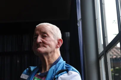  CAXIAS DO SUL, RS, BRASIL (30/09/2020)Idosos que vivem em asilos de Caxias contam como encaram a saudades em meio à pandemia. Na foto, Pedro Clóvis Porto, 86 anos. (Antonio Valiente/Agência RBS)<!-- NICAID(14605409) -->