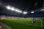  Brazil's Gremio Robinho (R) takes a corner-kick during the closed-door Copa Libertadores group phase football match against Colombia's America de Cali at the Arena do Gremio stadium in Porto Alegre, Brazil, on October 22, 2020, amid the COVID-19 novel coronavirus pandemic. (Photo by DIEGO VARA / POOL / AFP)Editoria: SPOLocal: Porto AlegreIndexador: DIEGO VARASecao: soccerFonte: POOLFotógrafo: STR<!-- NICAID(14623814) -->