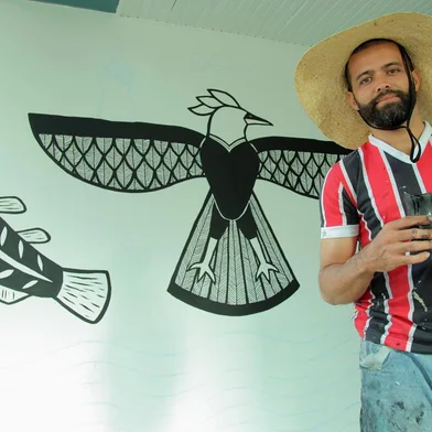 Artista nordestino Bozé Bacamarte faz residência artístitca no Instituto SAMbA.<!-- NICAID(14622681) -->