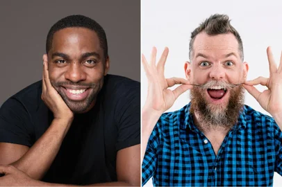 Lázaro Ramos e Marcos Piangers<!-- NICAID(14627102) -->