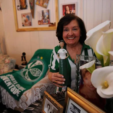  CAXIAS DO SUL, RS, BRASIL, 06/10/2020 - Edith Corso é torcedora do Juventude. fotos para o especial elas e o esporte. (Marcelo Casagrande/Agência RBS)<!-- NICAID(14610349) -->