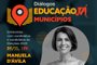 A terceira entrevista dos Diálogos Educação Já Municípios em Porto Alegre, um evento realizado por GZH em parceria com o Todos Pela Educação, é com Manuela D¿Ávila, nesta quinta-feira (5), às 15h. Até 6 de novembro, serão promovidas quatro sabatinas, todas com foco em educação, com os candidatos mais bem colocados nas pesquisas eleitorais. <!-- NICAID(14635498) -->