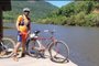 O construtor caxiense Rogerio Andretta, de 42 anos, é o organizador e já realizou o trajeto com uma bicicleta cargueira de barra forte.<!-- NICAID(14639751) -->