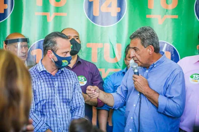  Anúncio do apoio do PTB à candidatura de Sebastião Melo (MDB).Indexador: MATEUS RAUGUST<!-- NICAID(14640331) -->