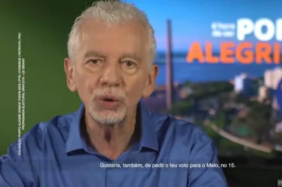  Sebastião Melo publica no Twitter o apoio de José Fortunati à sua candidatura para a prefeitura.<!-- NICAID(14641118) -->