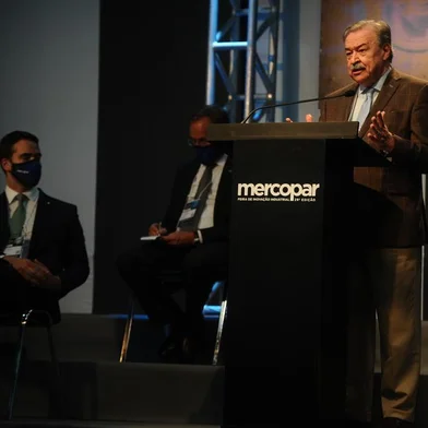  CAXIAS DO SUL, RS, BRASIL (17/11/2020)Abertura da 29 ediação da Mercopar com a presença do Governador do Estado Eduardo Leite. (Antonio Valiente/Agência RBS)<!-- NICAID(14645744) -->