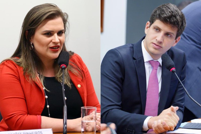 Marília Arraes e João Campos, candidatos à prefeitura do Recife em 2020. Fotos: Câmara dos DEputados<!-- NICAID(14647127) -->
