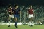  Maradona estreou pelo Barcelona em jogo contra o Inter, no Camp Nou, em partida válida pelo Troféu Joan Gamper de 1982.<!-- NICAID(14652855) -->