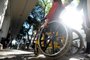  CAXIAS DO SUL, RS, BRASIL, 03/07/2019Protesto de alunos do colégio São José na rua Sinimbú nesta tarde para para alertar sobre a necessidade de acessos a pessoas com deficiência física. (Lucas Amorelli/Agência RBS)<!-- NICAID(14148835) -->