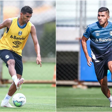 Isaque e Pinares, meias do Grêmio