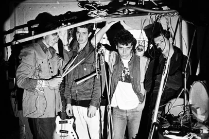 Os Replicantes na garagem da rua Marquês do Pombal. 1984.<!-- NICAID(11542736) -->