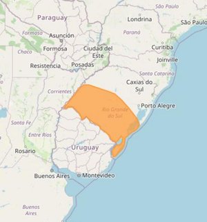 Fim de semana será de chuva na maior parte do RS; para o sábado, Inmet tem  alerta de tempestade na Metade Sul